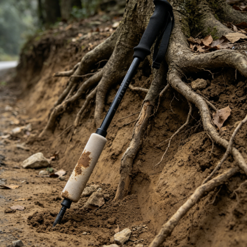Extended Grip Trekking Poles